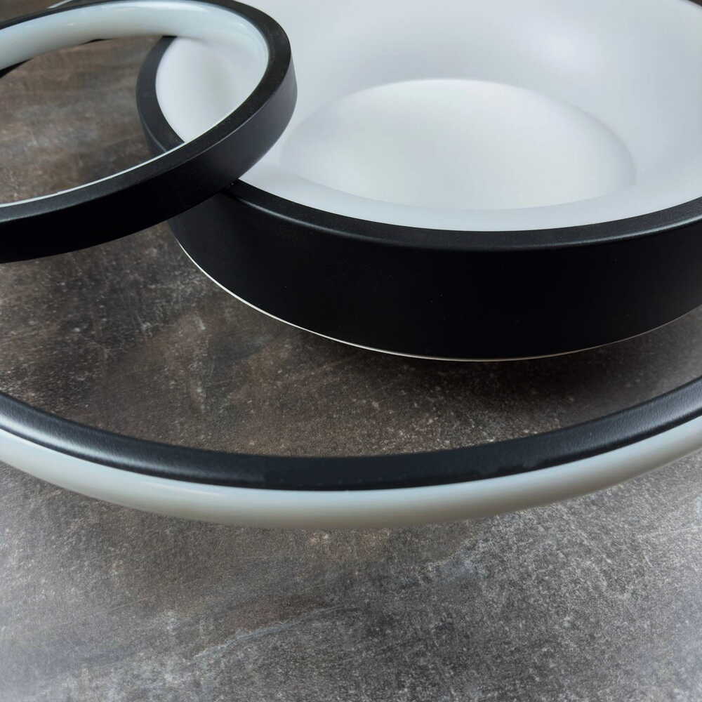 Светильник LED smart DUOS с пультом 100Вт 3000-5000K 5000Lm Круглый Черный 220785